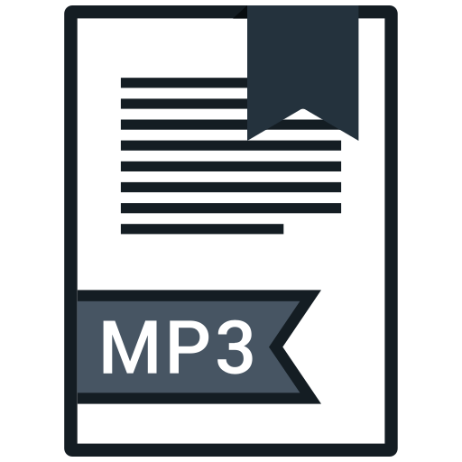Extension, file, mp3, name icon