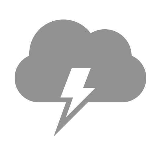 Lightning, cloud icon