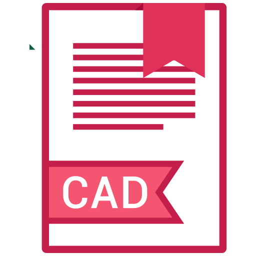 Cad, extension, file, name icon
