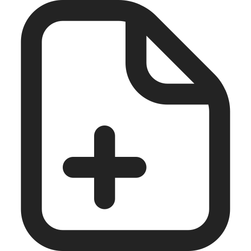 Add, file, document, paper, files icon