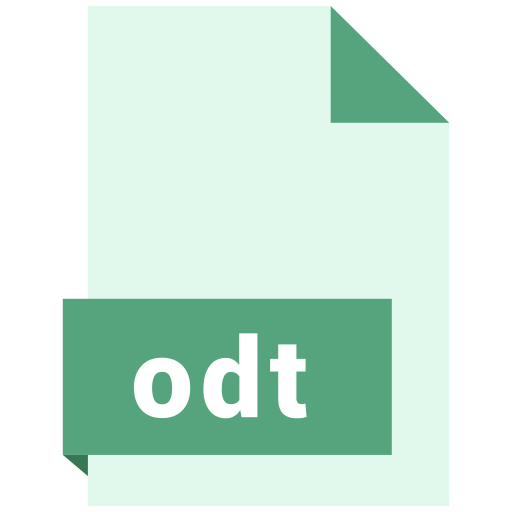 Document, extension, file, format, odt icon