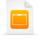 File, document, paper, orange icon