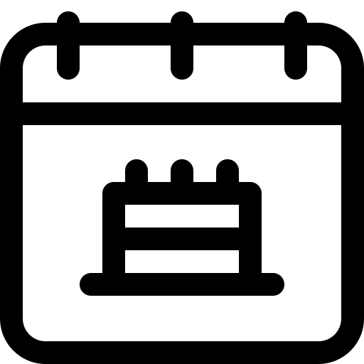 Calendar, date, event, reminder icon