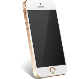 Apple, gold, iphone icon