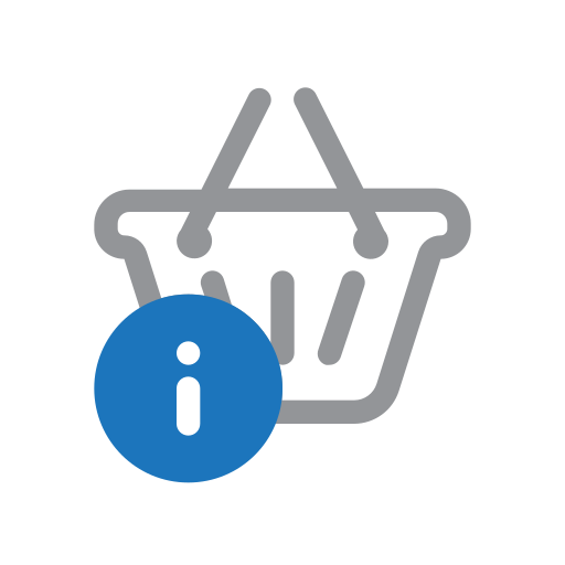 E-commerce, online, shopping, ui, shopping cart, information, basket icon
