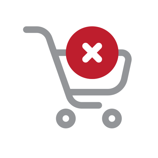 E-commerce, online, shopping, ui, trolley cart, cancel, buy icon