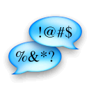 Chat, cursing, talk icon