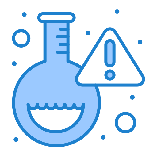 Flask, lab, research, virus icon