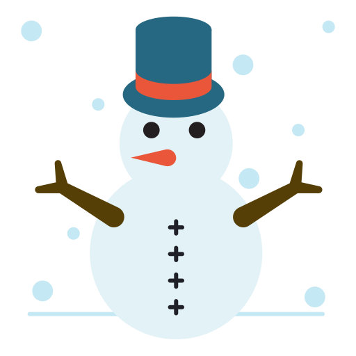 Outdoor, snowman, winter icon