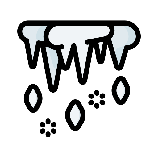 Cold, cool, icicles, weather, winter icon