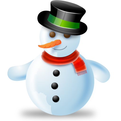 Christmas, snowman, winter icon