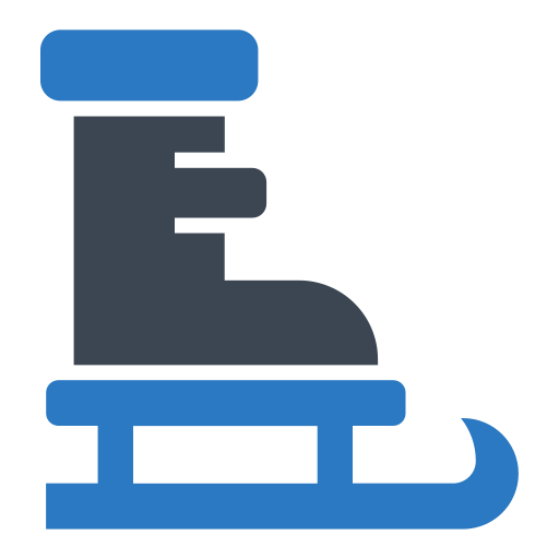 Boot, hockey, shoe, ski, winter icon