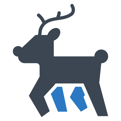 Animal, deer, horn, winter icon