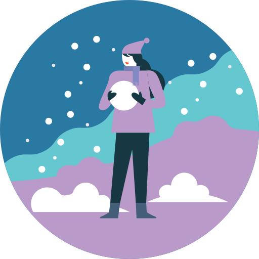 Activity, snowball, winter, fun, snowfall icon