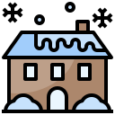 House,Landscape,Scenery,Snow,Winter