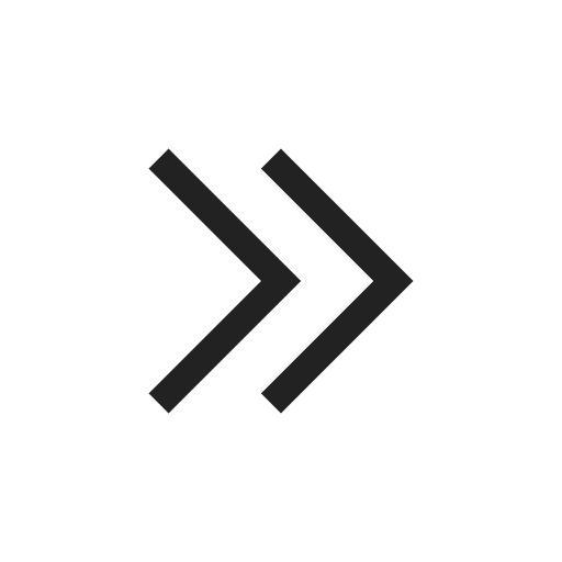 Arrow, chevron, double, right, small, direction, navigation icon