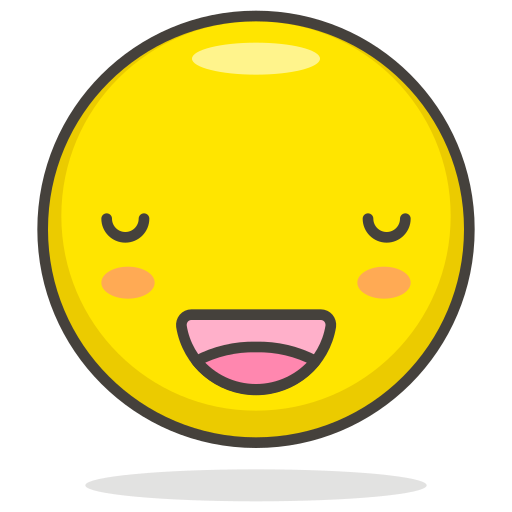 Face, relieved icon