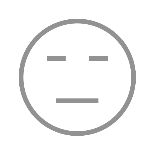 Neutral, face icon