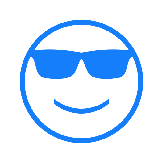 Sunglasses, face icon
