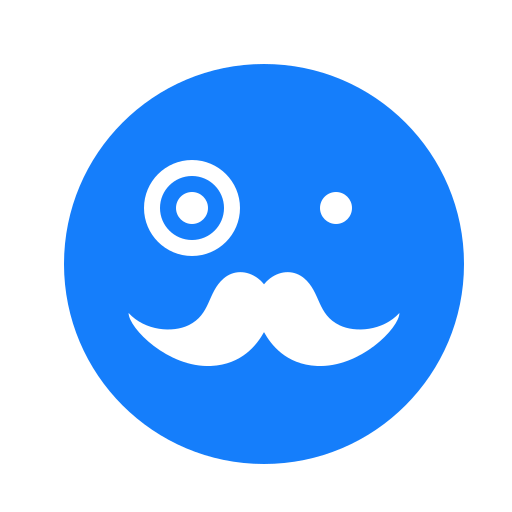 Moustache, face icon