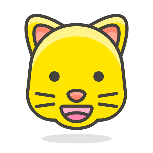 Cat, face, grinning icon