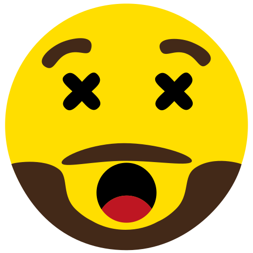 Beard, dead, emoji, face icon
