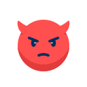 Emoji,Emoticon,Emotion,Expression,Face,Mad evil,Smiley