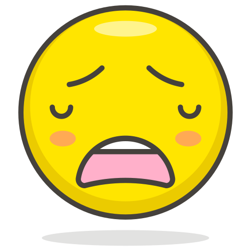 Face, weary icon