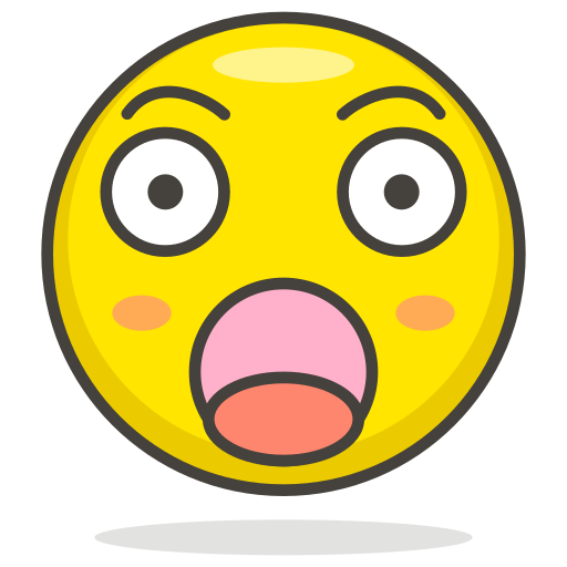 Astonished, face icon