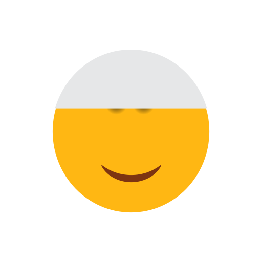 Emoji, face, islam, muslim, smilling face icon