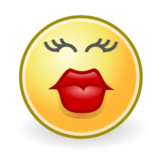 Kiss, face icon