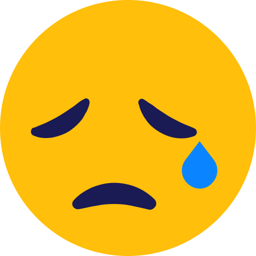 Emoji, face, sad icon