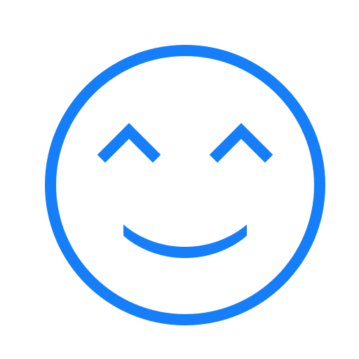 Smiling, face icon