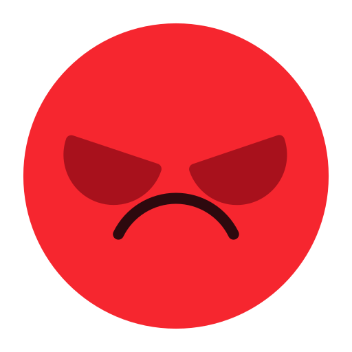 Angry, emoji, emotion, face, feeling icon