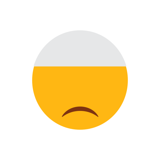 Dissapointed face, emoji, face, islam, muslim, sad face icon