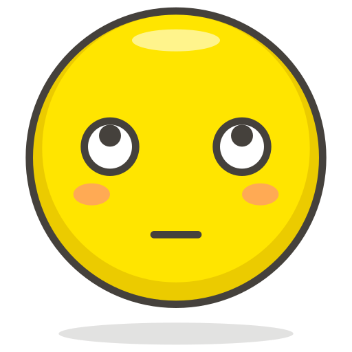 Rolling, face, eyes icon