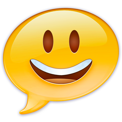 Emoji, face, happy, ichat icon