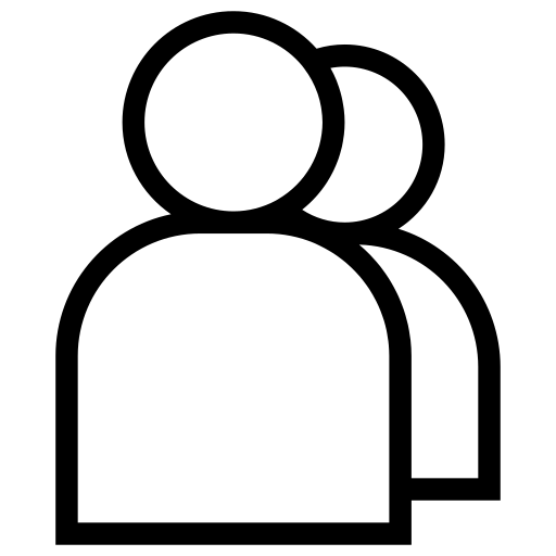 Duo, group, partner, team, user icon
