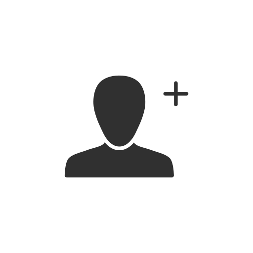 Add user, friend request, user icon