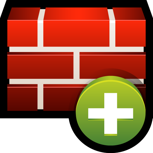 Add, create, firewall, safety, shield icon