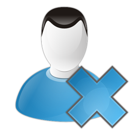 User, delete, remove icon