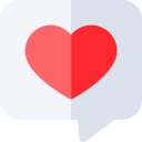speech bubble,communications,chat,social media,heart,love,feedback,like,messages,valentines day,facebook like,romantic,rating,love message