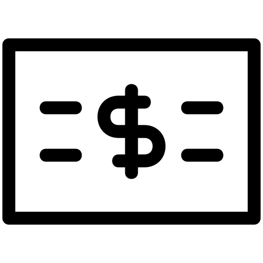 Money, paper, currency, finance, business, dollar icon