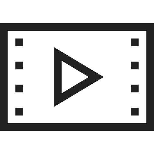 Film, media, movie, video, document, file icon