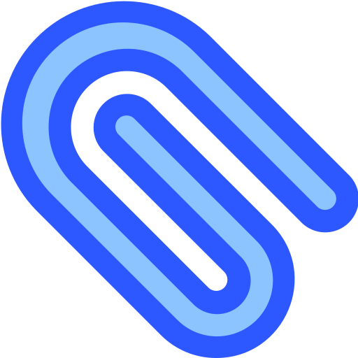 Ui, interface, attachment, file, document, clip icon