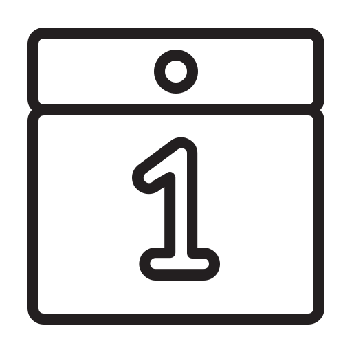 Calendar, date, ecommerce, line, shop, shopping icon