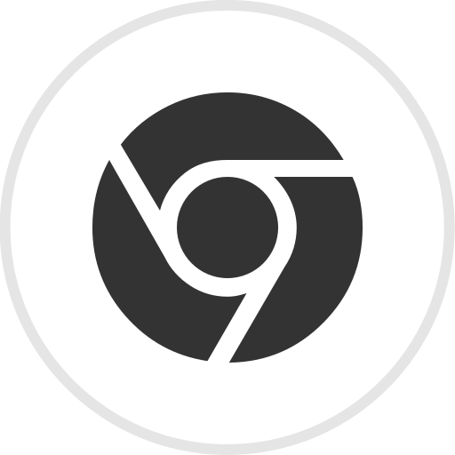 Chrome, media, online, social icon