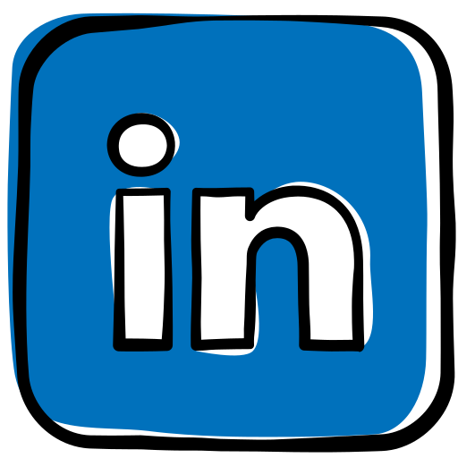 Linkedin, social media, job, network icon