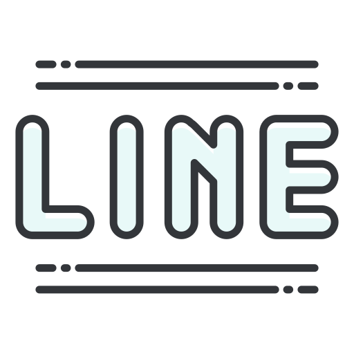 Communication, social media, network, line, message icon