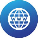 Circle,Gradient,High quality,Social,Social media,Website,Www
